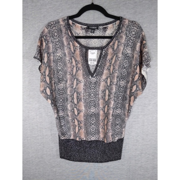 Le Chateau Animal Print Top - Picture 1 of 6